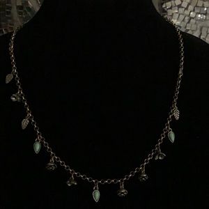 Lucky Brand - flower and leaves necklace